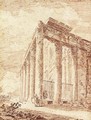 The Temple of Antoninus and Faustina - Hubert Robert
