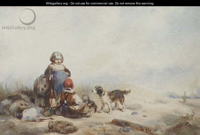 Children in the dunes - Herman Frederik Carel ten Kate