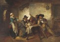 Cavaliers drinking in the tavern - Herman Frederick Carel Ten Kate