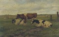 Cattle in a meadow - Herman Wolbers