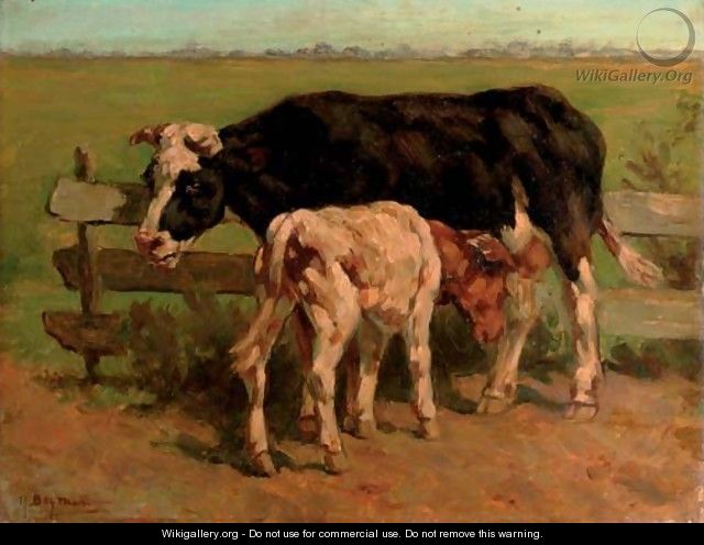 The young calf - Hermanus Charles Christiaan Bogman