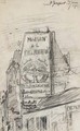 La rue Saint-Jacques aA  Paris - Johan Barthold Jongkind