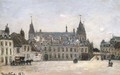 La Place du Marche-au-Ble et le Palais Ducal, Nevers - Johan Barthold Jongkind