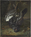A blackcock in a wooded landscape - Johann Friedrich Von Grooth Germany C