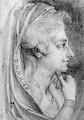 A study of Marta Hess for an idealized portrait in Lavater's Physiognomy - Johann Henry Fuseli