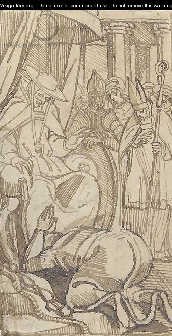 Cardinal Pandulph granting King John absolution - Johann Henry Fuseli