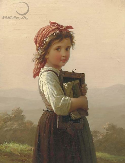 Die Jutnge Schulerin (The Little Schoolgirl) - Johann Georg Meyer von Bremen