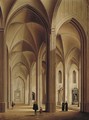 The interior of a Gothic cathedral - Johann Ludwig Ernst Morgenstern