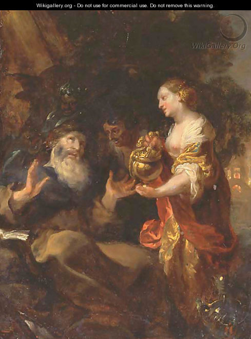 The Temptation of Saint Anthony - Johann Liss
