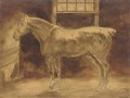 A horse in a stable - Theodore Gericault