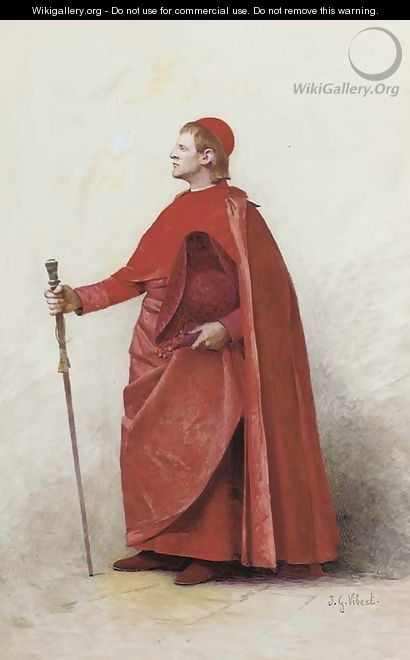 A Cardinal - Jehan Georges Vibert