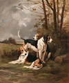 Hunting beagles - Jean Victor Albert De Gesne