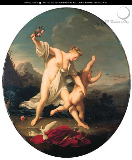 Venus chastising Cupid; and Venus and Cupid - Jean-Marc Nattier