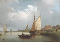 Shipping on a calm - Johan Adolph Rust