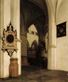 The interior of the St. Bavokerk, Haarlem, looking south-west towards the choir screen - Job Adriaensz. Berckheyde