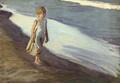 Nina en la playa - Joaquin Sorolla y Bastida