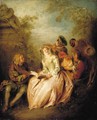 Le concert avec des acteurs de la Comedie italienne - Jean-Baptiste Joseph Pater