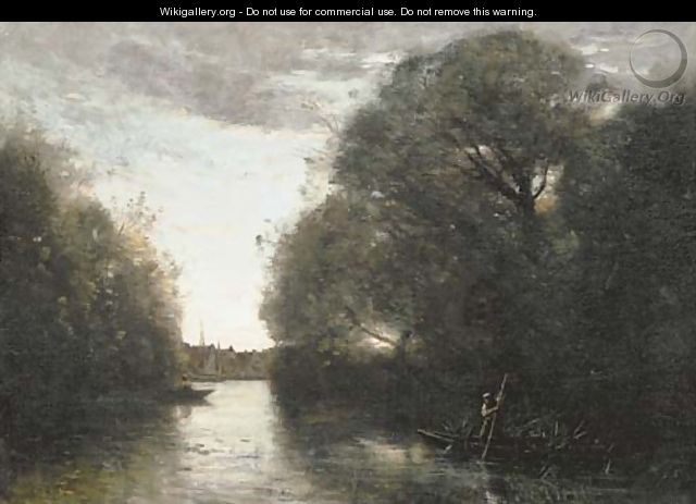 Souvenir de la Rotte, pres Rotterdam - Jean-Baptiste-Camille Corot