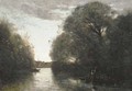 Souvenir de la Rotte, pres Rotterdam - Jean-Baptiste-Camille Corot