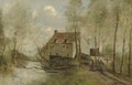 Planque, pres Douai-Le Moulin Brule - Jean-Baptiste-Camille Corot