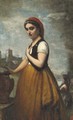 L'Italienne aA  la fontaine - Jean-Baptiste-Camille Corot