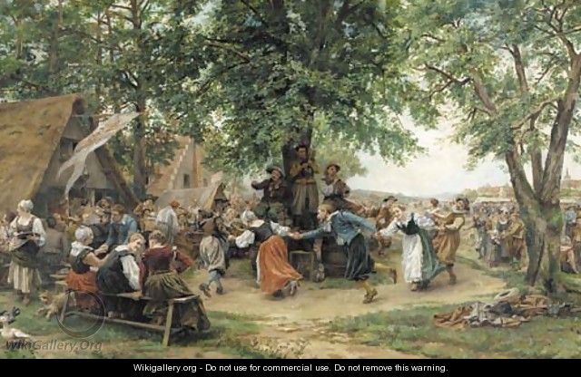 The village festival - Jean-Louis-Ernest Meissonier
