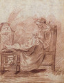 A young seamstress - Jean-Baptiste-Marie Pierre