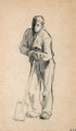Paysan appuy sur sa bche (Peasant Leaning on a Shovel) - Jean-Francois Millet