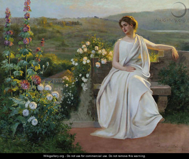 Late afternoon in the garden - Jean Beauduin