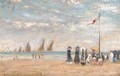 Maypole on the beach - Jean Laurent