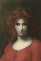 Lady in red - Jean-Jacques Henner