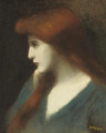 Lady in blue - Jean-Jacques Henner