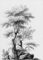 Two studies of trees - Jean-Baptiste Pillement