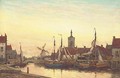 Early Morning Middelburgh, Holland - Jan van Vlaardingen Couver