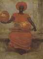 An African melon seller - Istvan Pekary