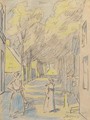 Village street, Domburg - Jan Toorop