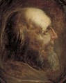 Head of an old man in profile - Jan Van Der Vinne