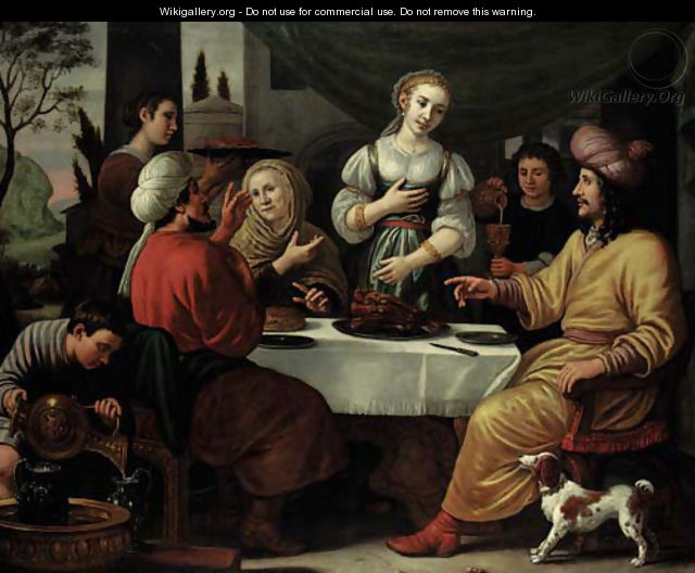 Eliezer at the House of Rebecca - Jan Victors