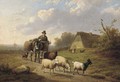 A shepherd and his flock - Jan Van Leemputten