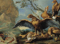 Eagles and serpents attacking foxes - Jan van Kessel