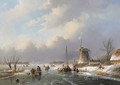 A winter landscape - Jan Jacob Spohler