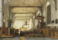 The interior of the Bakenesse church, Haarlem - Jan Jacob Schenkel