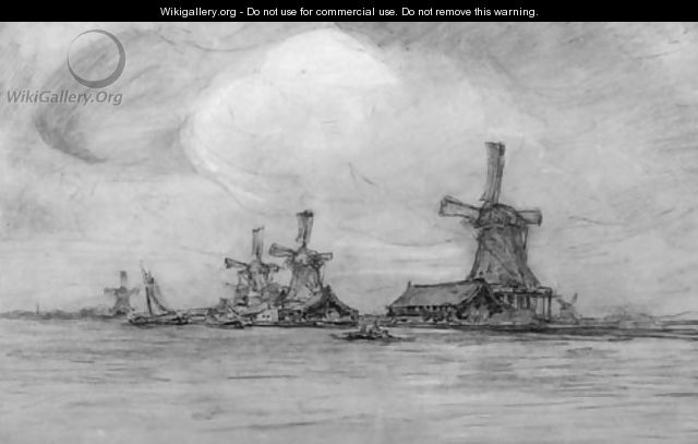 Mills on a waterway - Jan Hillebrand Wijsmuller