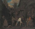 Peasants merrymaking outside a tavern - Jan Jozef, the Younger Horemans