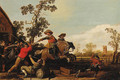 Cavalrymen raiding the Swan Inn - Jacob Martsen de Jonge