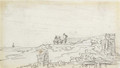 Three figures on a dyke - Jan van Goyen
