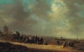 Fisherfolk on the beach at Scheveningen - Jan van Goyen