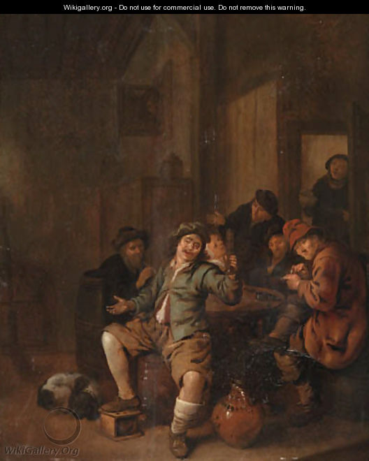 Peasants carousing in an inn - Jan Miense Molenaer
