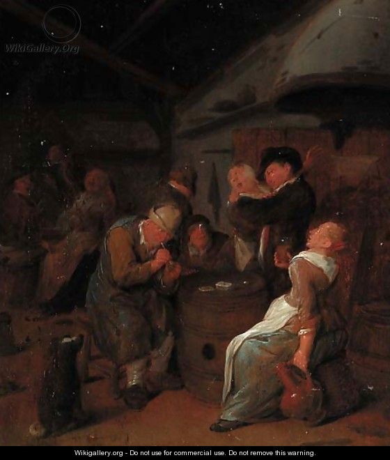 Peasants carousing in a tavern - Jan Miense Molenaer