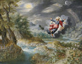 God creating the Sun, the Moon and the Stars in the Firmament - Jan, the Younger Brueghel